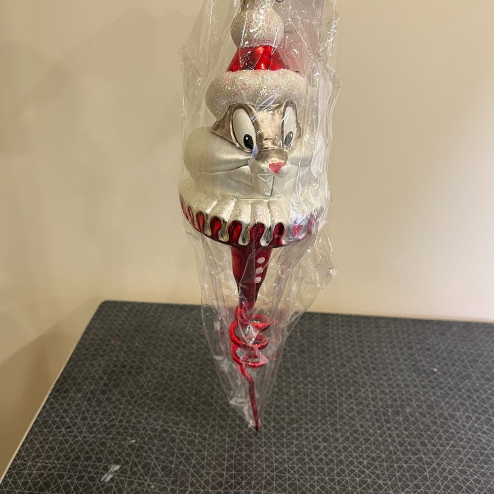 Radko Warner Bros Ornament Santa Bugs Bunny Sprite Icicle LTD ed, NEW - Picture 2 of 16